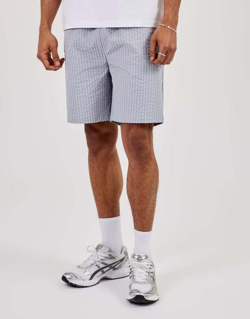 Cernucci Nylon check short in grey, 3 of 5
