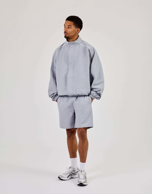 Cernucci Nylon check short in grey, 4 of 5