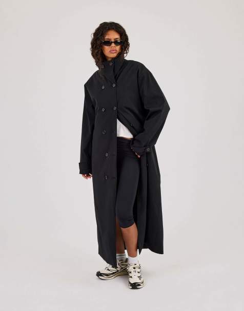 Cernucci Nylon trench coat in black - view 1