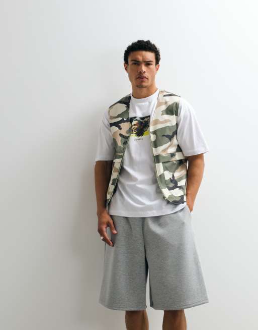 Cernucci oversized jorts i scuba-liknande tyg, 3 av 9