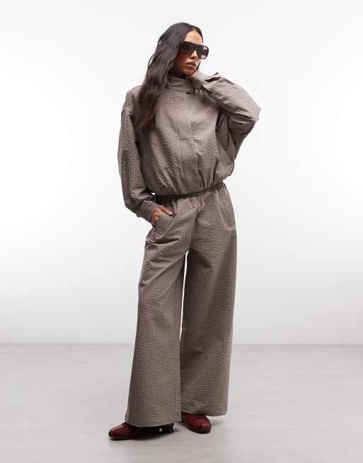 Cernucci pantalon de jogging large en nylon à enfiler, ensemble 2 pièces, 4 de 5