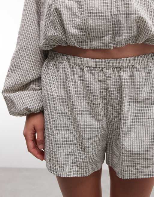 Cernucci plaid twill shorts - part of a set, 3 of 5
