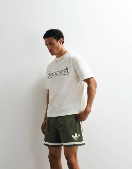 Cernucci – Regular-Fit-T-Shirt in Wollweiß mit Logo-Stickerei, 4 von 7
