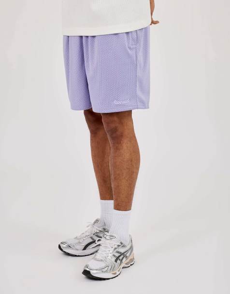 Cernucci Relaxed mesh logo short in purple - view 1