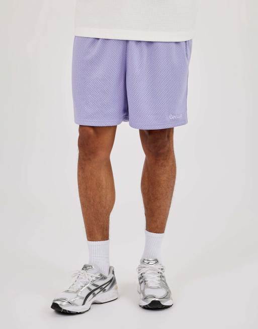 Cernucci Relaxed mesh logo short in purple, 2 of 4