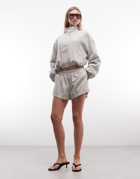 Cernucci rutiga twillshorts set i naturvit - view 1