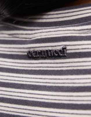 Cernucci Soft Touch Crop Top In Gray