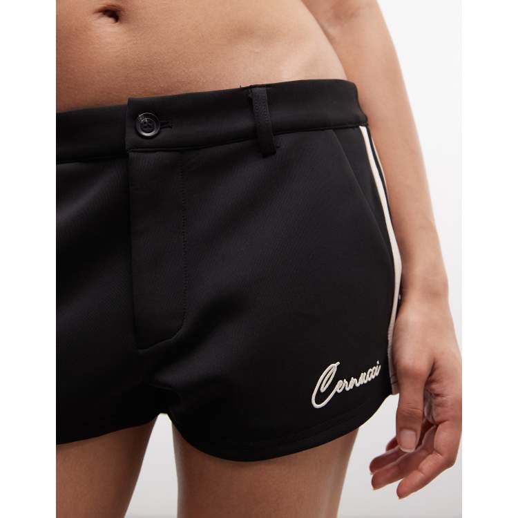 パンツ Cross Logo Studded Micro Shorts Studded Faux Leather Micro