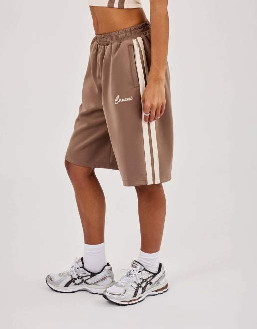 Cernucci taping jorts in brown, 2 of 4