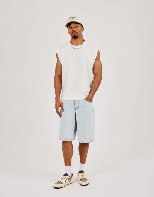Cernucci Waffle embroidered tank in beige , 3 of 4