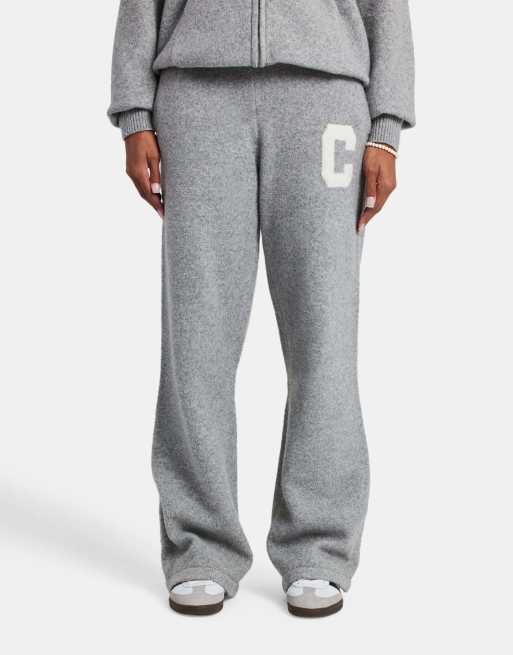 Cernucci Wide leg knitted jogger in grey, 2 of 4
