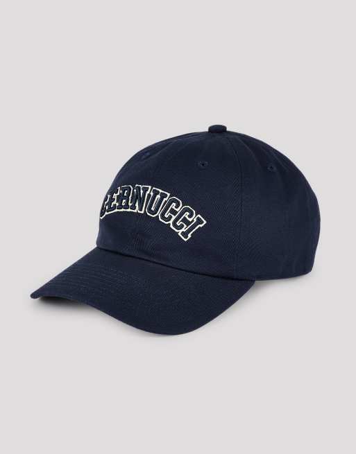 Cernucci Womens embroidered cap in navy, 2 of 4