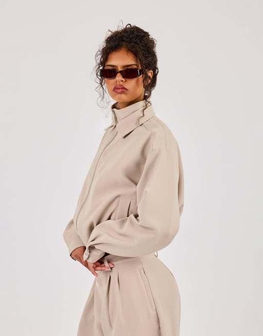 Cernucci Woven embroidered jacket in beige, 2 of 4