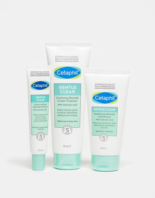 Cetaphil – Gentle Clear – 3-etapowy zestaw do pielęgnacji dla skóry wrażliwej ze skłonnością do wyprysków – 25% taniej
