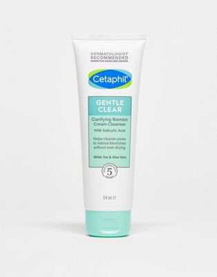 Cetaphil Gentle Clear Clarifying Cream Cleanser 124ml-No colour