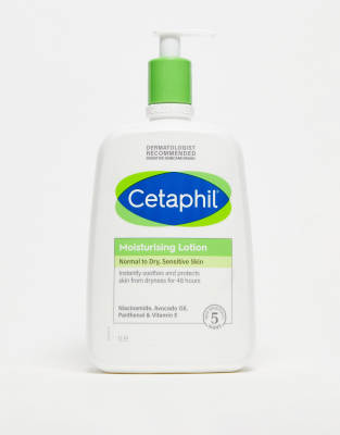 Cetaphil Moisturising Lotion for Face & Body Normal to Dry Sensitive Skin 1L - ASOS Price Checker