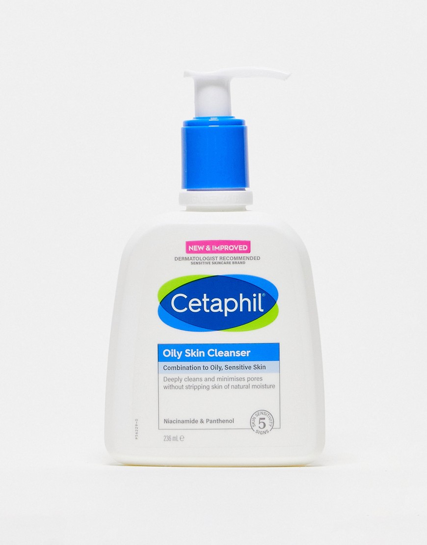 Cetaphil Oily Skin Cleanser for Combination to Oily, Sensitive Skin 236ml-No colour