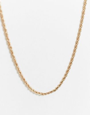Chained & Able – Goldfarbene Halskette mit Kordeldesign