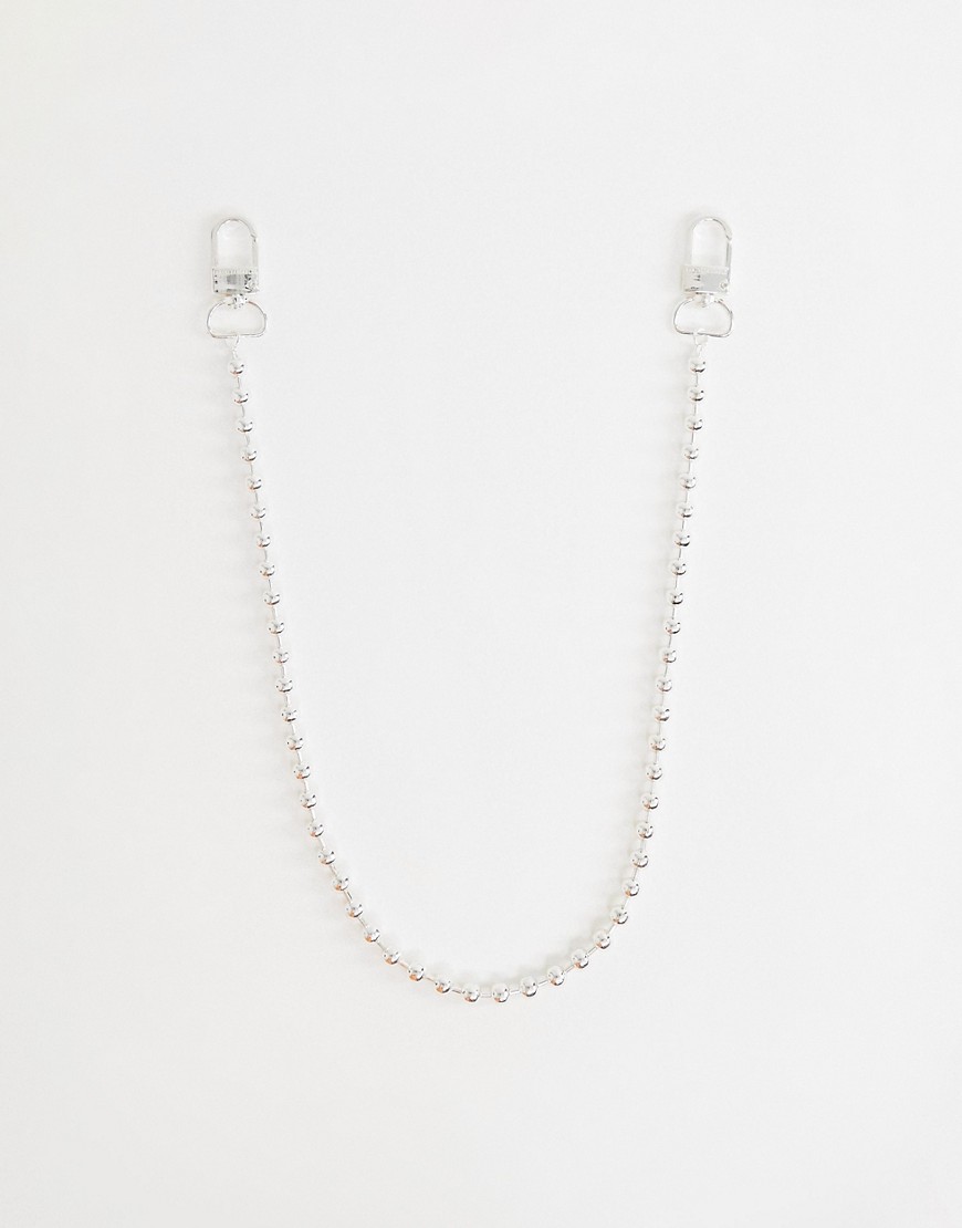 Chained & Able - Jeansketting met bolletjes in zilver