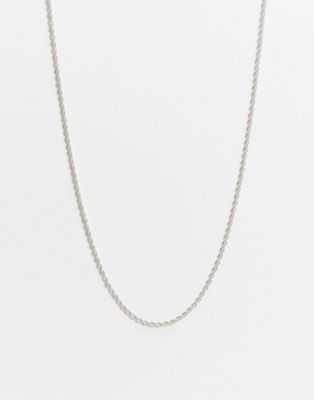Chained & Able – Silberne Halskette in Kordeloptik