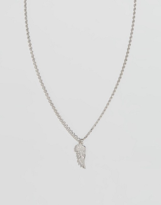Chained & Able Wingpendant necklace in silver