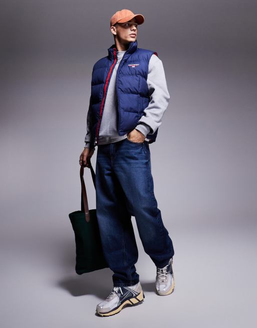 Chaleco acolchado azul marino con logo de la colección cápsula Sport de Polo Ralph Lauren