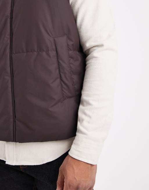 Chaleco acolchado burdeos de ASOS DESIGN, 5 de 5