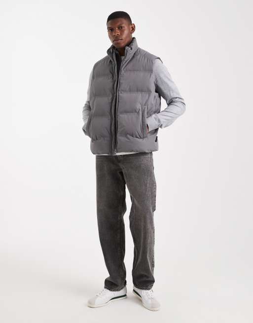 Chaleco acolchado gris de Jack & Jones, 2 de 5