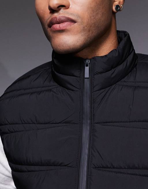 Chaleco acolchado negro ligero de River Island, 5 de 5