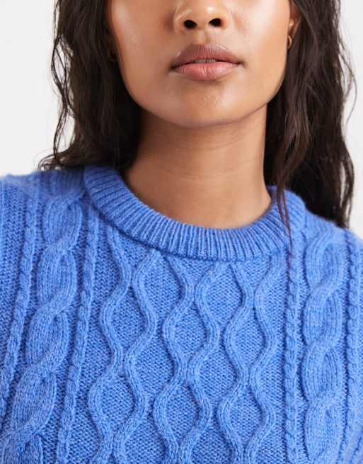 Chaleco azul de punto de ochos de New Look, 4 de 4