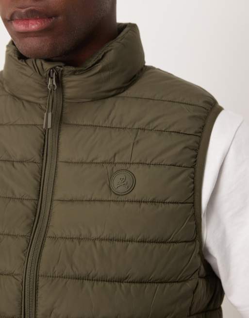 Chaleco caqui oscuro New Gstaad de Scalpers ASOS