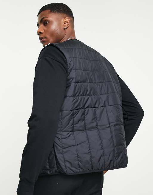Chaleco de plumas negro ligero con tres rayas de adidas Outdoor, 2 de 4