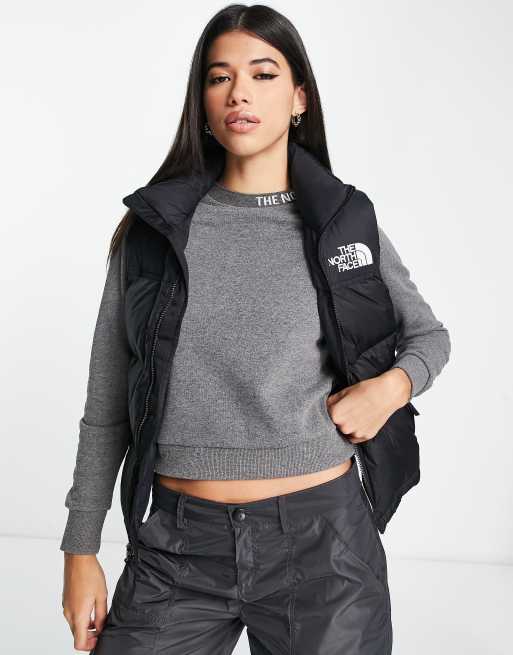 Chaleco de plumón negro Nuptse Retro 1996 de The North Face