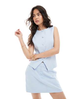 Chaleco de sastre azul de Miss Selfridge (parte de un conjunto) - view 1