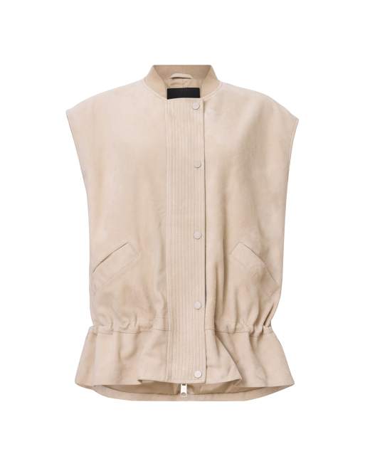 Chaleco gris abedul de ante Sofi de AllSaints