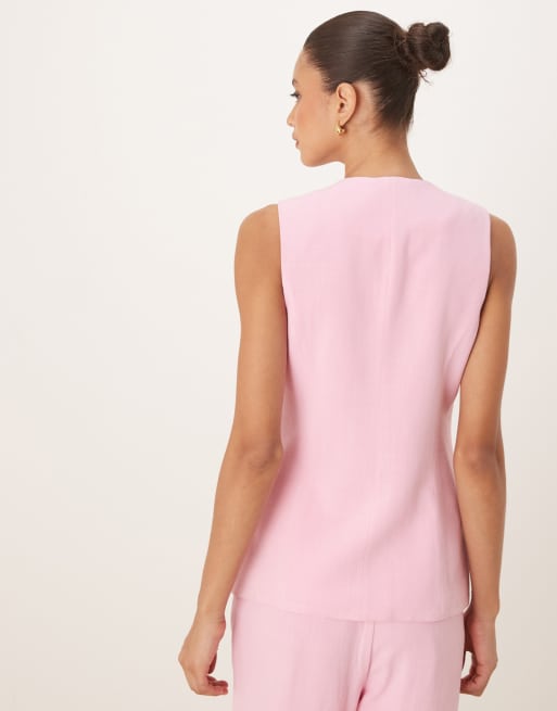 Chaleco largo rosa con cuello redondo de Nobody's Child (parte de