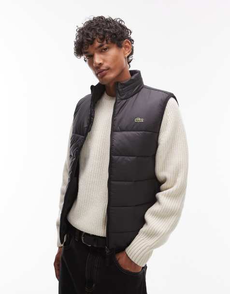 Chaleco negro con capucha de Lacoste - view 1