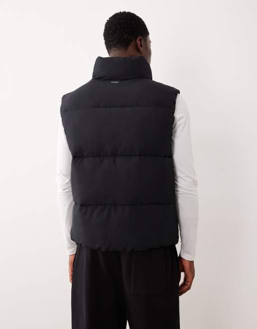 Chaleco negro con cuello alto de Abercrombie & Fitch YPB, 3 de 5