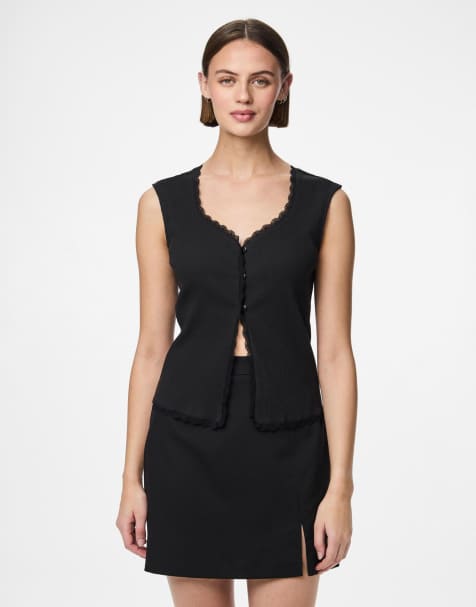 Chaleco negro de Pieces - view 1