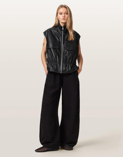 Chaleco negro Flor de AllSaints, 4 de 4