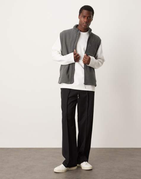 Chaleco polar gris oscuro de New Look - view 1