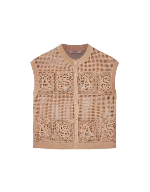 Chaleco rosa yeso Kyra de AllSaints, 2 de 6