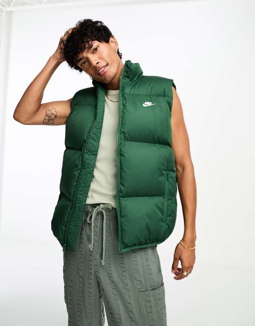 Chaleco verde acolchado Club de Nike ASOS