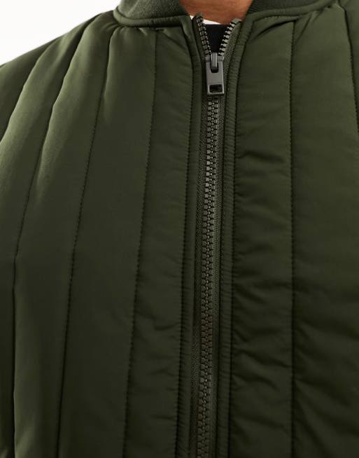 Jack & Jones - Chaqueta bomber para hombre verde oscuro XS: : Moda