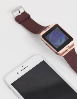 ladies rose gold smartwatch