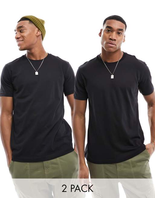 Champion black t shirt mens sale