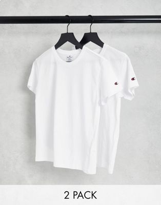 Champion 2 pack t-shirt in white