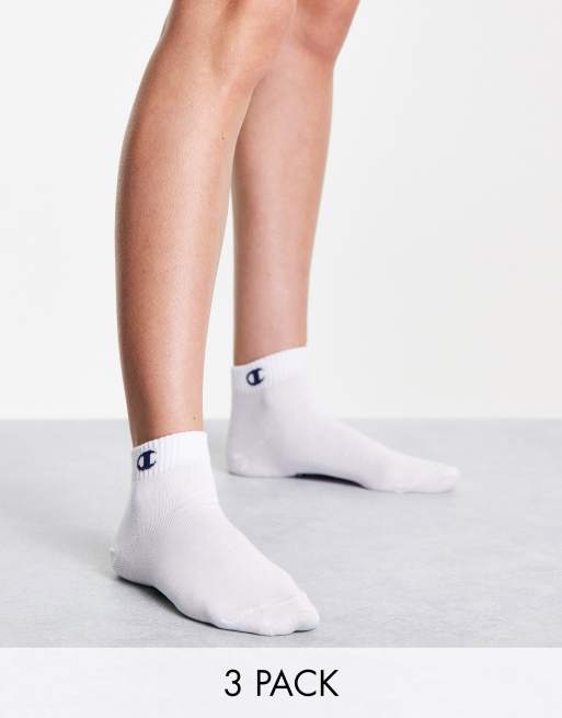 3 pack ankle socks in white | ASOS