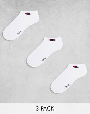 Champion 3 pack quarter socks in white