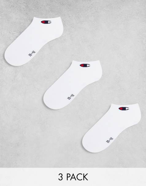 Champion 3 pack quarter socks in white - view 1